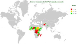 poorest countries by gdp (nominal) per capita map thumbnail