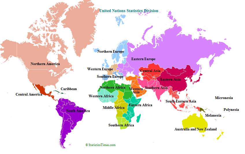 Country Names World Map Countries And Continents